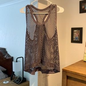 Mesh active wear top